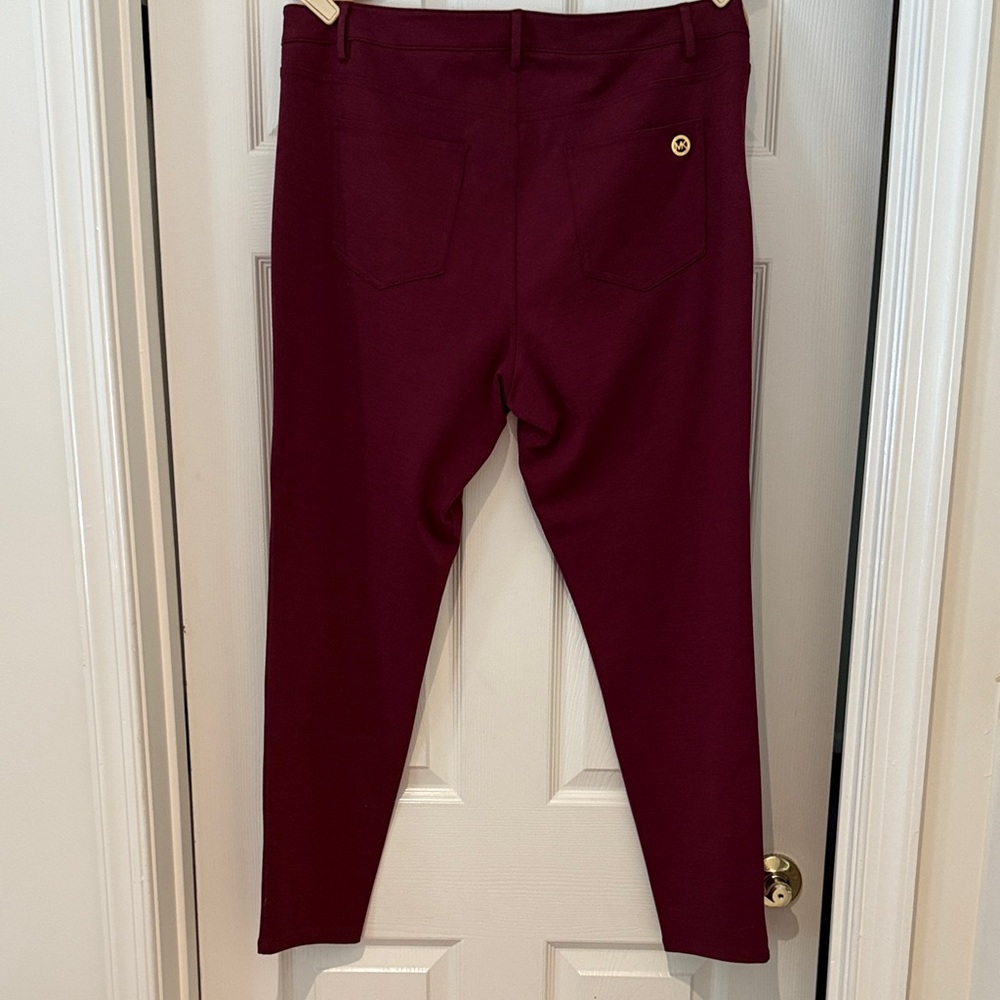 Michael Kors Deep Red Trousers - Picture 3 of 6